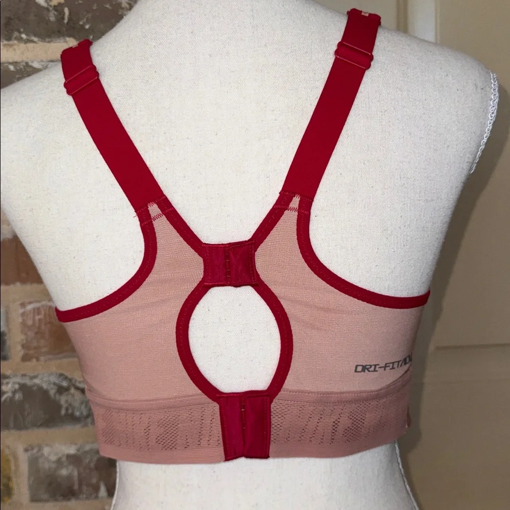 Nike Dri-FIT ADV Alpha High-Support Sports Bra Peach and Red Sports Bra Sz M - Picture 3 of 12